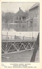 Springfield Massachusetts Flood Scene Multiview Antique Postcard K83982