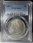 1881-S Toned Morgan Silver Dollar PCGS MS64 (788)