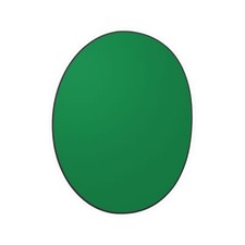Bultaco MK7/MK8 Pursang 250 Side Panel Oval Decal GREEN/BLACK 1PC Vibrant