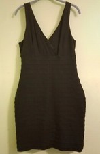 Express Bodycon Sleeveless Fitted Dress Size Large  Black
