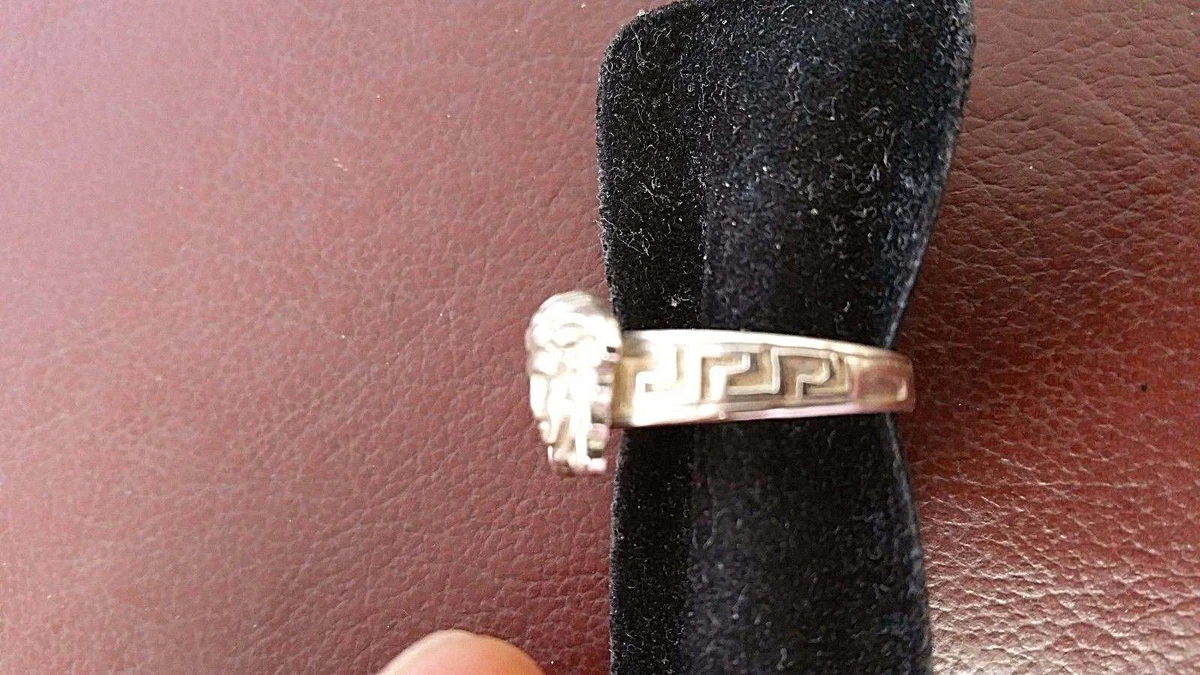 Versace solid silver ring eBay