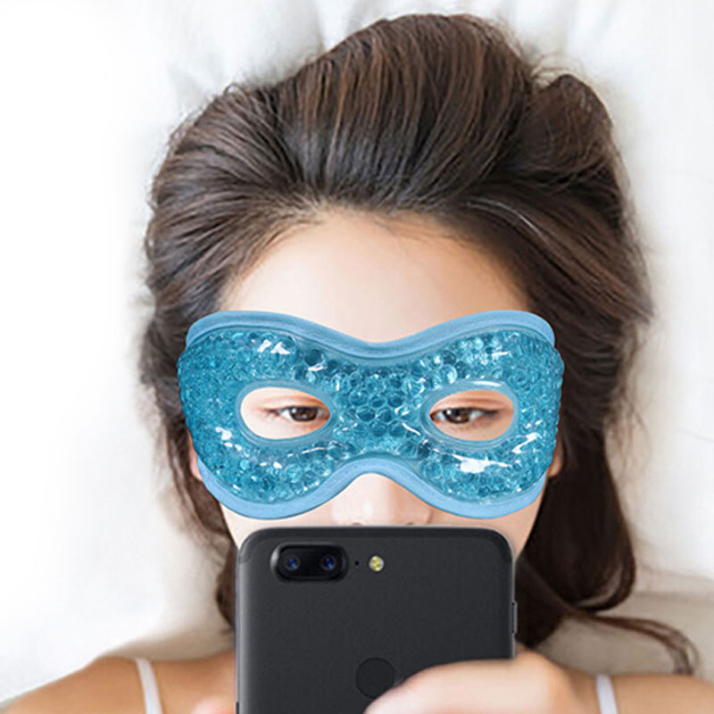 Eye Mask Gel Cooling Eye Sleep Mask Ice Cold Compress Puffy Eyes Dry Eyes Bea:yq-image