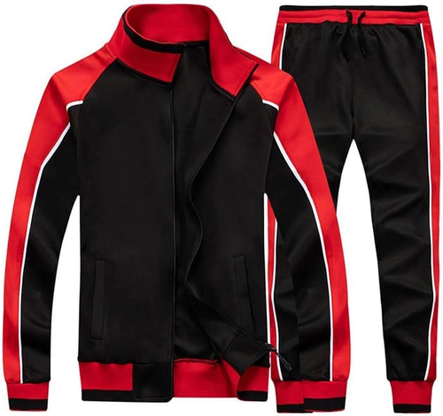 Men'S Tracksuits Sweat Suit Casual Long Sleeve 2 Piece Outfit Sports Jogging Sui