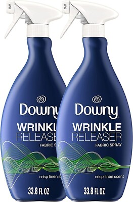 Downy Wrinkle Releaser Plus Static Remover Crisp Linen, 33.8 Oz (Pack of 2)