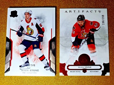 2017-18 Upper Deck The Cup /249 Mark Stone Artifacts Ruby Red /299 Extra Clean
