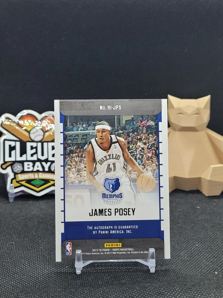 JAMES POSEY 2017-18 Panini NBA Aros Tinta AUTO #HI-JPS Grizzlies (CBMH) Foto 2 de 2