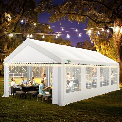 Pavillon 4x8m Festzelt Partyzelt Garten Bier Zelt mit Seitenteilen  wasserdicht | eBay.de