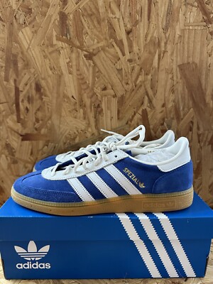 Men Adidas Spezial Handball Shoes 75th Anniversary 8.5 Blue White Gum JP5278