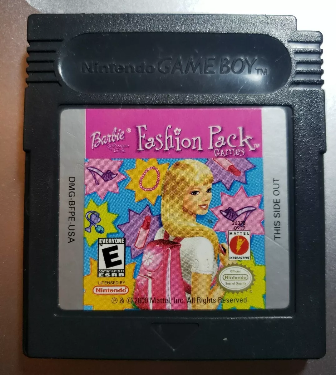 Barbie Fashion Pack Games Nintendo Game Boy Color Cartridge Only