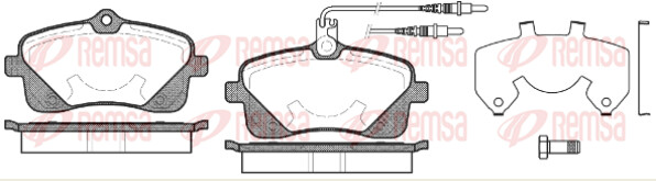 Remsa BremsbeläGe Bremsbelegsatz Vorne Passend FüR Peugeot 407 SW-image