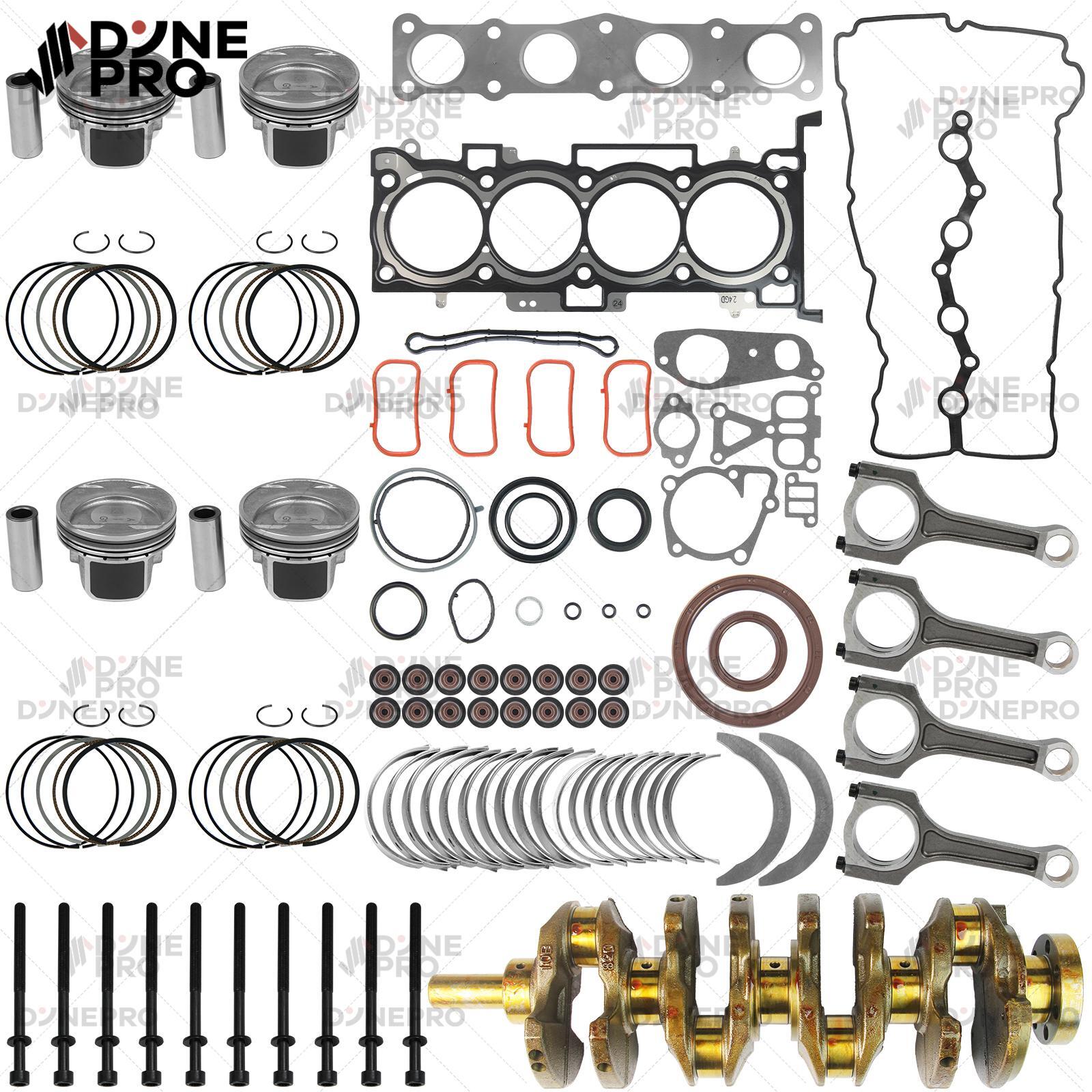 Hyundai Kia G4KH 2.0L Engine Rebuild Kit with Crankshaft Con Rods and Bearings