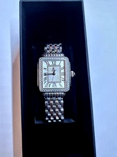 Michele Deco Diamond Two-Tone 18k Gold Women's Watch