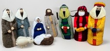Hand knitted Christmas Nativity Set -  Homemade with care - 11 items