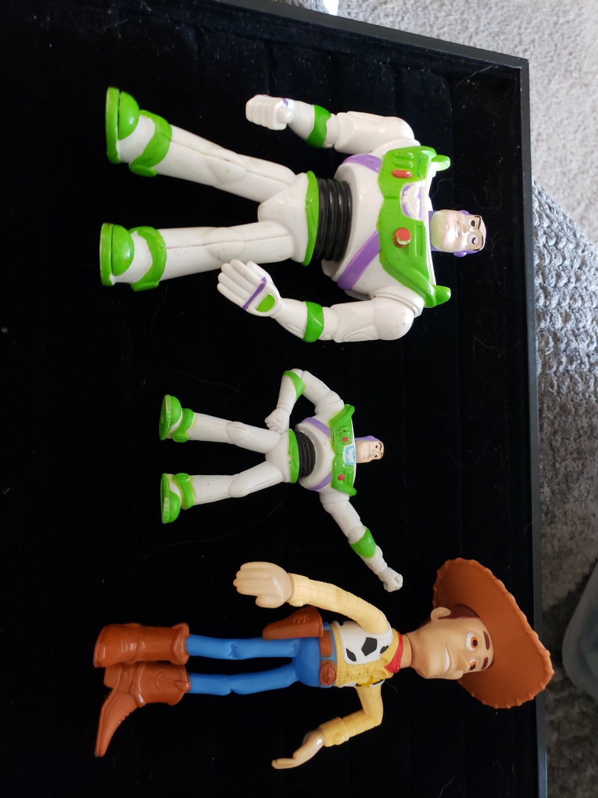 Toy Story Lot of 3 Woody Buzz Lightyear Marked Andy on Feet eBay