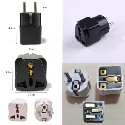 COMSYS Reiseadapter UK GB USA auf EU Schuko Adapter Stecker England Euro DE Universal