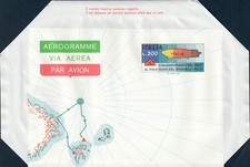 REPUBBLICA 1978 AEROGRAMMA 50° VOLO POLO NORD DIRIGIBILE ITALIA L. 200 - A10