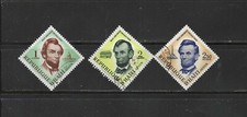HAITI , 1959 , AIRMAIL , LINCOLN , SET OF 3 STAMPS  , PERF , USED