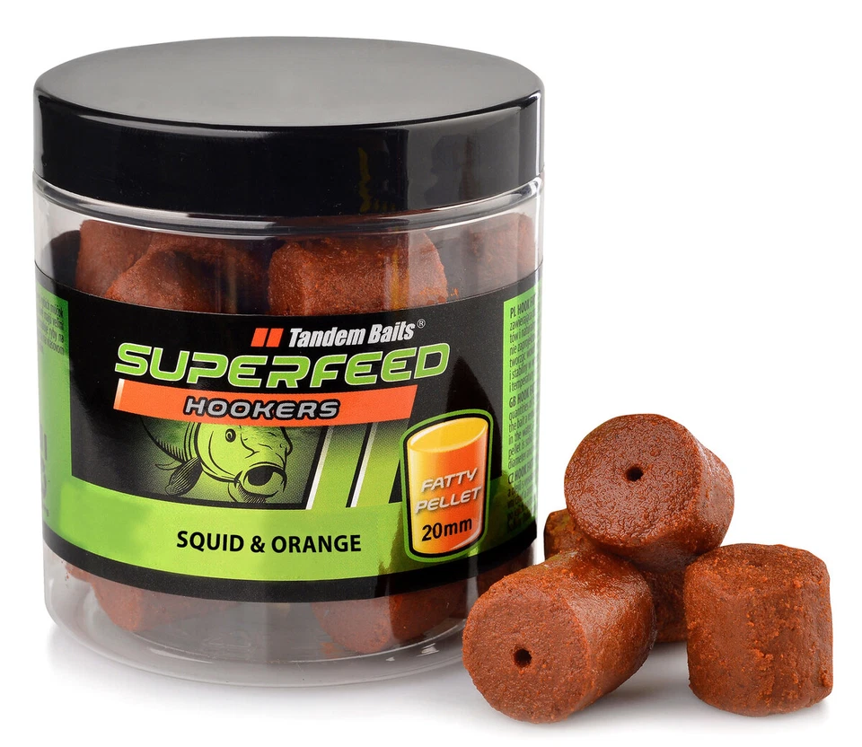 TANDEM BAITS SuperFeed Hook Fatty Pellet 20mm/150g Squid & Orange
