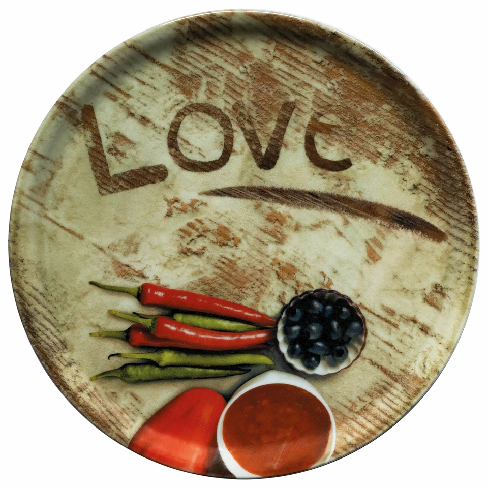 6er Set Pizzateller Oliven-, Salami- & Lieblingspizza Ø 33,3cm Platte XL-Teller - Bild 2 von 4