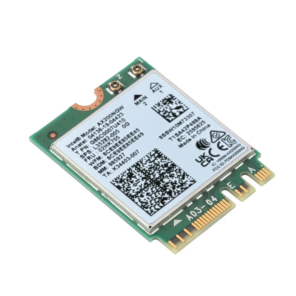 WiFi 6 Intel AX200NGW M.2 Wireless Card 802.11ax Network Module Bluetooth 5.2 - Image 3 of 4
