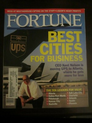 Fortune Magazine November 1991 Best Cities for Business Nelson UPS Atlanta T6