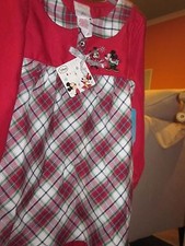 WDW Disney Mickey Mouse And Minnie Mouse Holiday Nightgown Brand New With Tags
