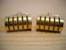 Manschettenkn&ouml;pfe Farbe Gold rechteckig Gr&ouml;&szlig;e 2 cm x 1 cm