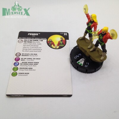 Heroclix Deadpool and X-Force set Fenris #049 Super Rare figure w/card!