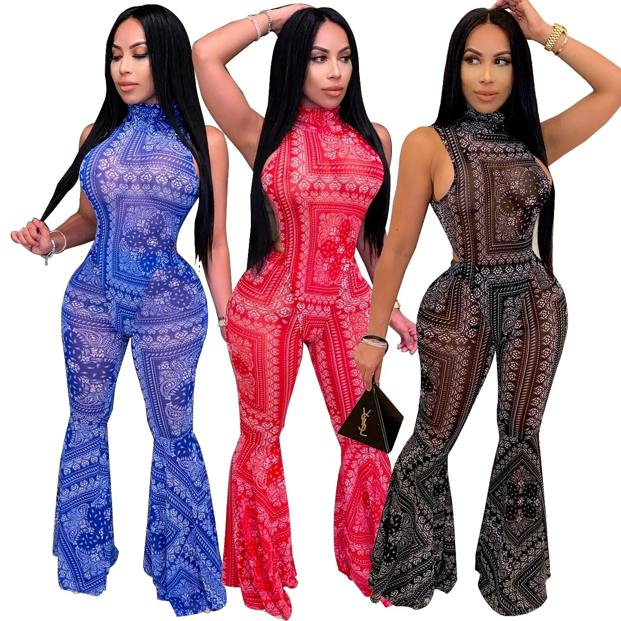 Paisley Casual Jumpsuit Jumpsuits & Rompers for Women
