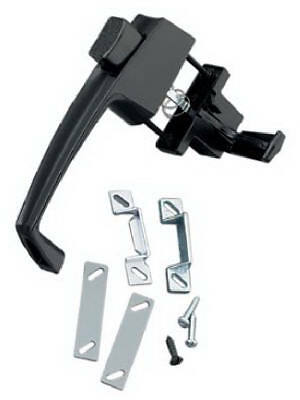 Black Push Button Latch