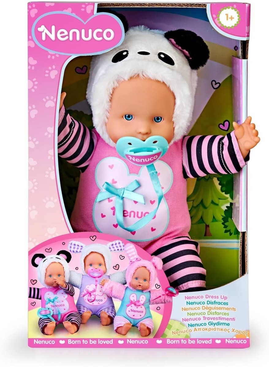 Nenuco Dress Up Baby Doll with Panda Outfit, 12