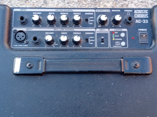 ROLAND AC-33 ACOUSTIC CHORUS Stereo amplifier Acoustic Guitar ONE MAN BAND - Picture 3 of 3