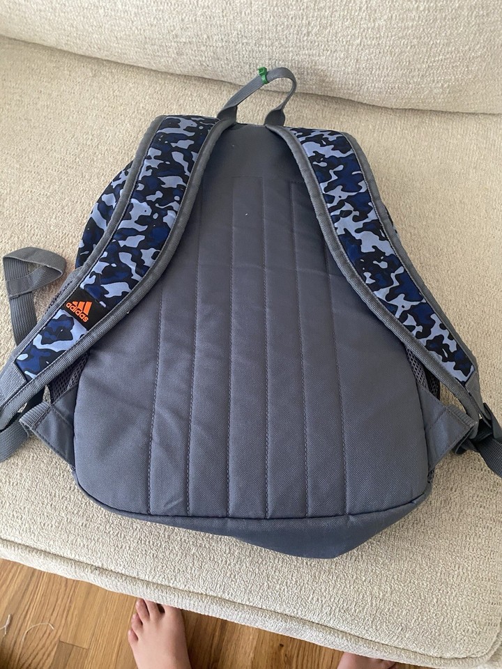 Navy Blue Camo Orange Zipper Gray Outline Bag eBay
