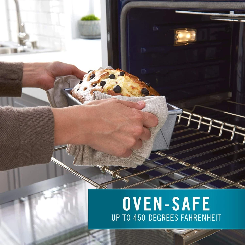 NUEVO Juego de 6 utensilios antiadherentes para hornear Calphalon hoja para galletas pan magdalenas bandeja para pasteles Foto 4 de 4