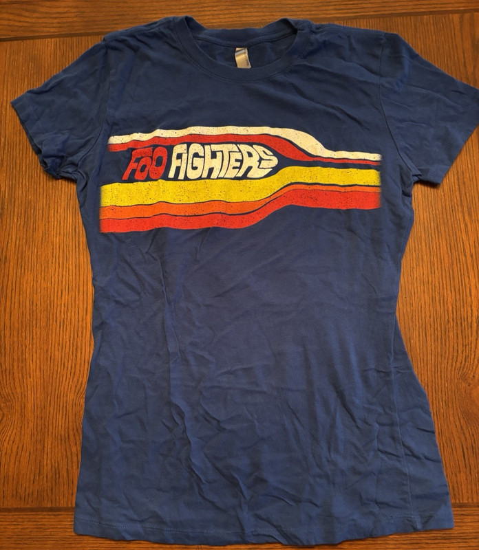Foo Fighters Wasting Light Tour 2011 Official Ladies XL T-shirt Distressed Snug