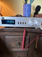 SANSUI AT-15S Digital Stereo System Audio Program Timer Silver Vintage Japan