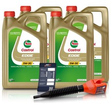 4X 5 L = 20 LITRES CASTROL EDGE FLUID TITANIUM 5W-30 LL HUILE DE MOTEUR ACEA C3