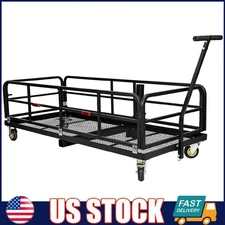 750Lbs Hitch Mount Folding Cargo Carrier ,Rear Luggage Holder Basket with Wheels