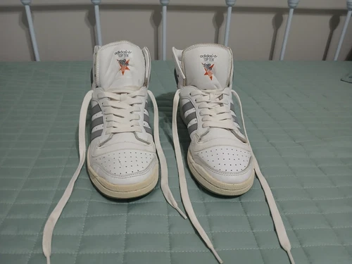 Adidas Top Ten White Orange And Grey Size 10.5