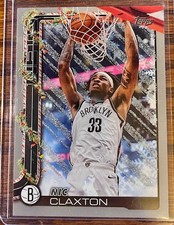 Nic Claxton 2025-26 Topps Holiday #H9 Silver Glitter Holiday Brooklyn Nets NBA