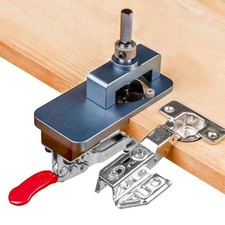 Cabinet Hinge Jig Set - 35mm Hole Locator & D...
