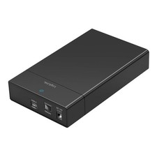 Festplattengehäuse USB C 3.2 SSD Gehäuse 2,5 3,5 Zoll SATA I/II/III HDD schwarz