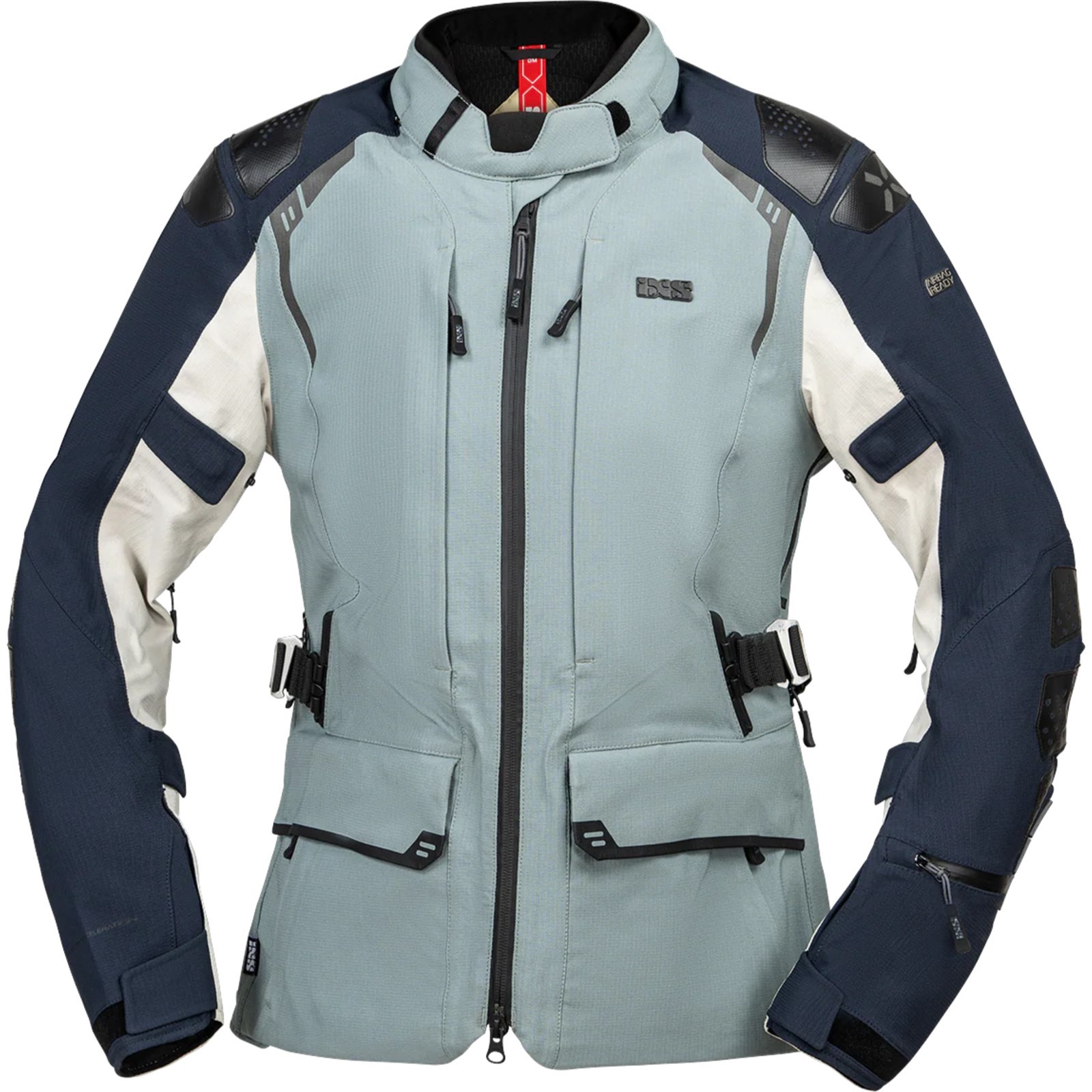 Ixs Women's Dark Blue/Grey Tourster Stx 2.0 Waterproof Motorcycle Textile Jacket - Image 2