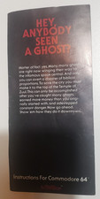Vintage 1984 Ghostbusters Commodore 64 MANUAL ONLY