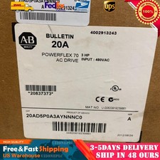Allen-Bradley 20AD5P0A3AYNNNC0 PowerFlex 70 480V 3PH AC Drive US Free Tax