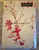 Laura Ashley Forsythia Cotton Floral Lined Pencil Pleat Curtains 162x137cm