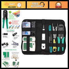 11-in-1 Ethernet Crimper Tool Kit for Cat5 Cat5e Cat6, Network Cable Tester  St