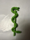 KING HISS Vintage 1985 Original GREEN SNAKE STAFF He Man MOTU WEAPON ACCESSORY
