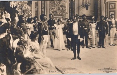 1907 Eugen Onegin Opera Postcard Ballroom Scene Polonaise Axel Eliasson