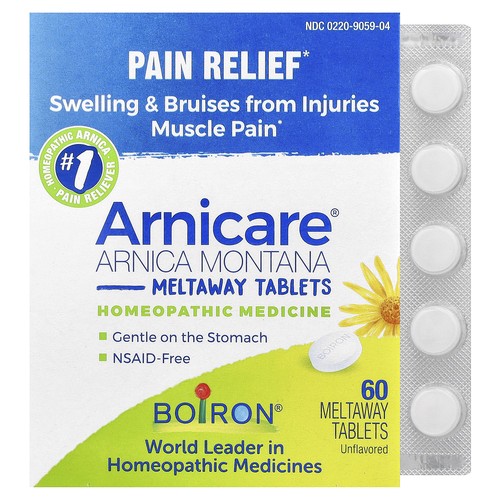 Arnicare®, Arnica Montana Meltaway Tablets, Unflavored, 60 Meltaway Tablets